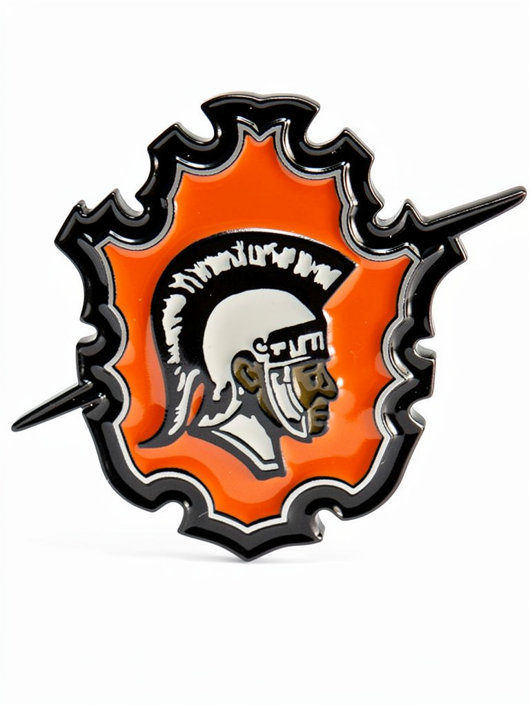 Trojan Head Enamel Pin
